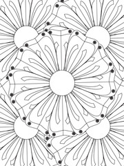 All these designs are hand-drawn and unique 
Flower Beautiful black and white illustration for adult coloring book,
This is a printable Beautiful Zentangle Coloring page for KDP Interior, POD products