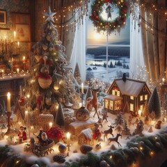 Weihnachtliche Dekoration in Schweden