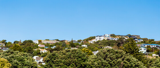 Hilltop Residential Homes on Miramar Peninsula, Wellington, New Zealand