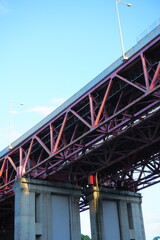 高速道路陸橋の骨組み