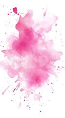 An elegant blend of pink watercolor on a crisp white background image
