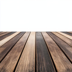 Fototapeta premium beautifully arranged wooden floor with varying shades of brown, showcasing smooth texture and natural grain. This image captures essence of warmth and elegance