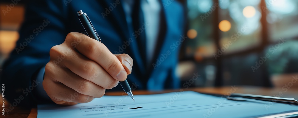 Leinwandbilder quality document control checklist and business approve project concept businessman ticking correct 
