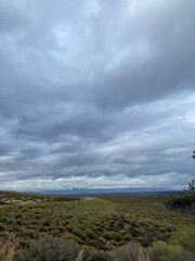 storm clouds over the sea