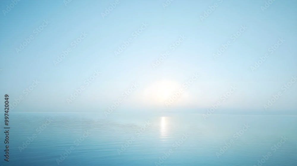 Canvas Prints serene blue background with soft light