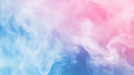 Soft pastel smoke blending in blue and pink hues.