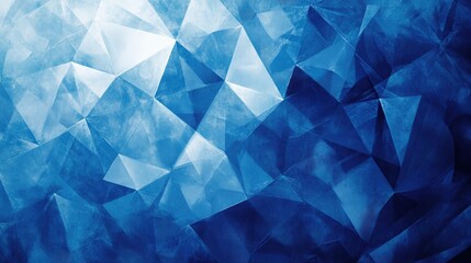Obraz premium Abstract blue geometric pattern with sharp angles.