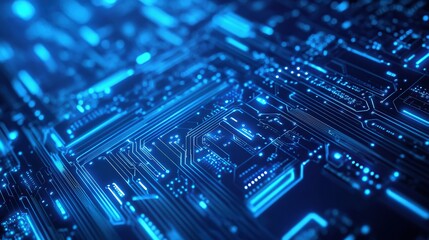 Abstract digital circuit board design.