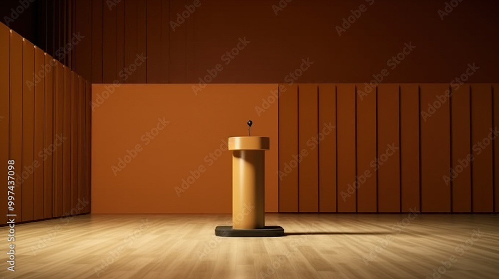 Wall mural Podium in a Spacious Room