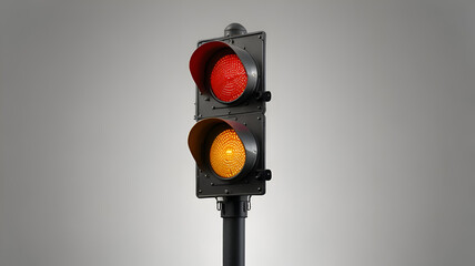red and yellow traffic light