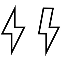 Thunder and Bolt Icon Sign Symbol Vector Illustration1-22-22
