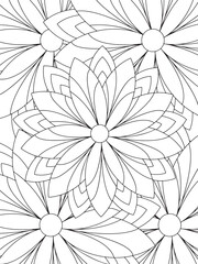 All these designs are hand-drawn and unique 
Flower Beautiful black and white illustration for adult coloring book,
This is a printable Beautiful Zentangle Coloring page for KDP Interior, POD products