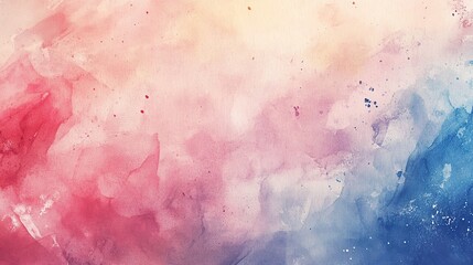 Obraz premium Soft watercolor gradient with pink and blue hues.