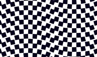 Fototapeta premium Psychedelic checkerboard pattern
