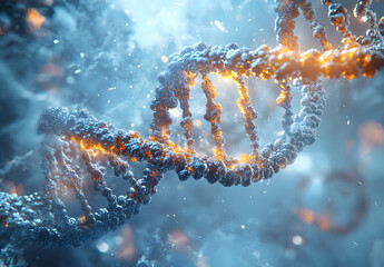 The replication of DNA on a molecular level