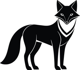 Fox logo design vector template 