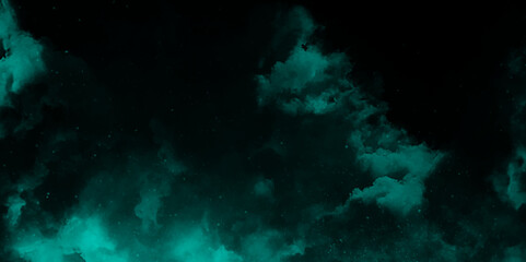 abstract cloud and vapor texture background. Black and blue smoke aquarelle smudge illustration smooth grungy smokey light pastel colors ink glow. Teal color powder explosion .	
