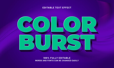 color burst editable text effects with a abstract and modern theme