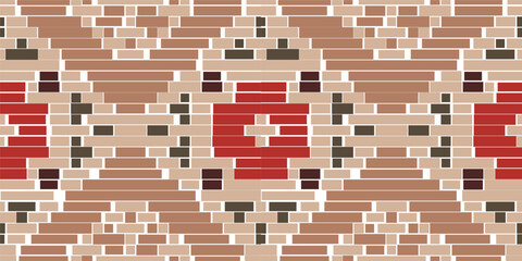 Turkish Geometrical Patternfolk Embroidery, Aztec Geometric Ornament Print. Design for Carpet, Wallpaper, Clothing, Wrapping, Fabric