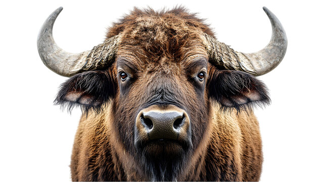 Majestic Buffalo Close-Up Portrait