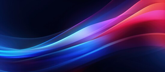 Fototapeta premium Abstract Waves of Blue and Red