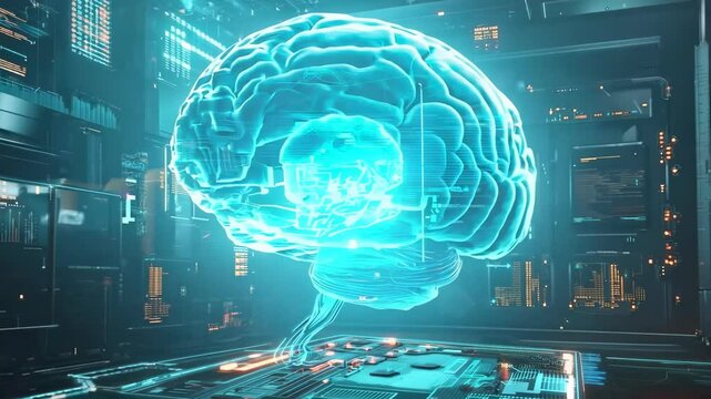 Futuristic Brain Interface Technology 