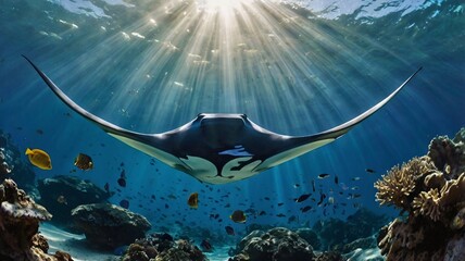 Enigmatic manta ray