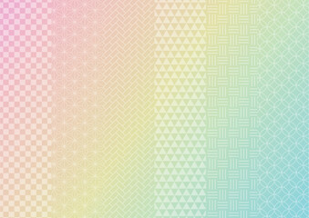 和柄 グラデーション 背景素材