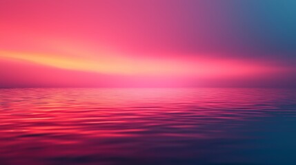 Obraz premium Serene Aura Over the Calm Lake at Dusk