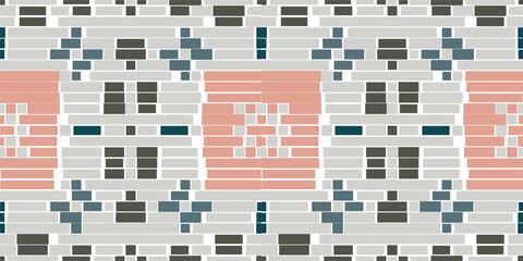 Handicraft Islamic Pattern Wallpaperfolk Embroidery, Aztec Geometric Ornament Print. Design for Carpet, Wallpaper, Clothing, Wrapping, Fabric