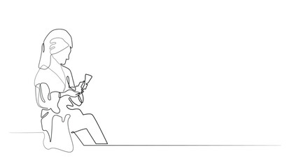 continuous line of young woman holding beauty products.one line drawing of woman after bathing in towel clothes.women's skin care,beauty care