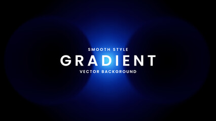 Dark Blue Smooth Gradient Vector Background
