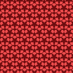 A beauty of flowers pattern for floral tropical background in red