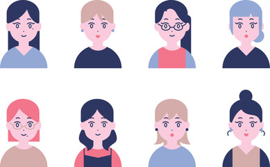 女性 アイコン イラスト素材