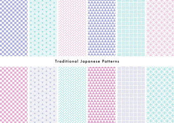 和柄 パターン 背景素材