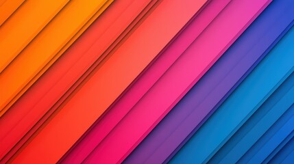 Obraz premium Abstract Diagonal Stripes Background Colorful Geometric Design