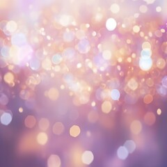 Abstract Bokeh Background with Pink and Gold Tones