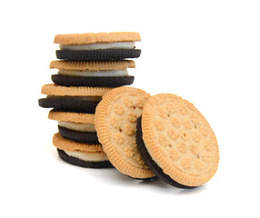 Cracker isolated on white background