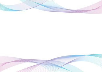 ラインウェーブ グラフィック 背景素材