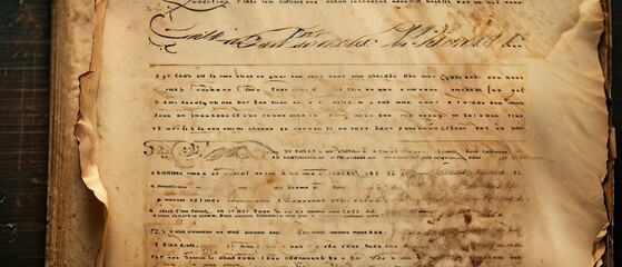 Obraz premium Vintage Book Page