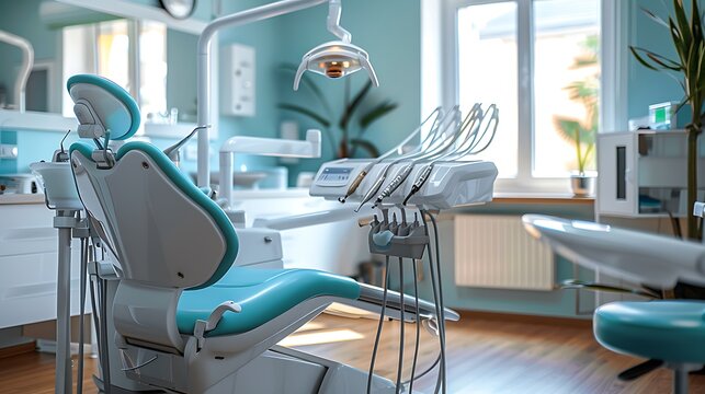 Dentist's office a patient prepared for root canal treatment the dentist ensuring a calm and welcoming environment to ease patient anxiety