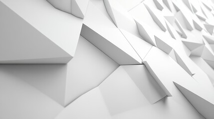 Abstract geometric white wall texture.