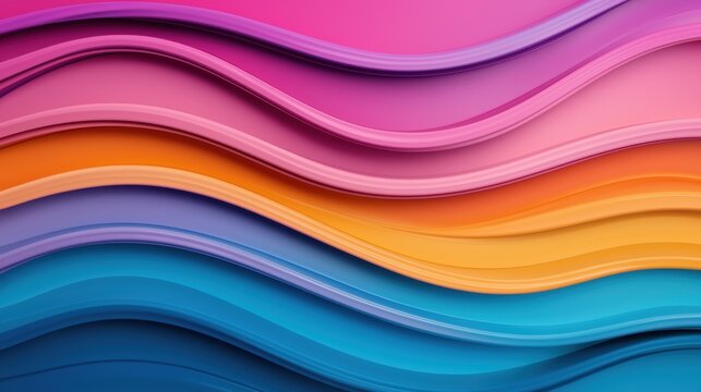 Colorful abstract waves on a vibrant background, perfect for modern designs.