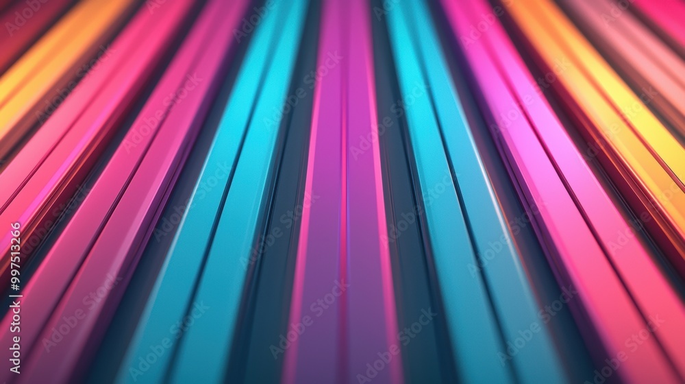 Poster colorful stripes in vibrant hues creating a dynamic textured background.