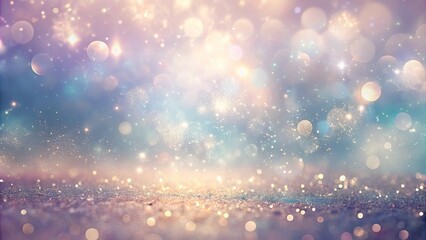 A Shimmering and Sparkling Abstract Background with a Delicate Gradient of Soft Pastel Colors and Blurry Lights