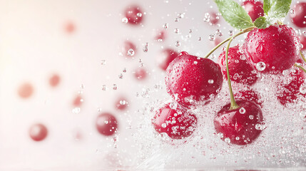 generate a cherry flavour burst image.