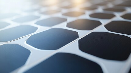 Obraz premium Solar panels arranged in a modern design.