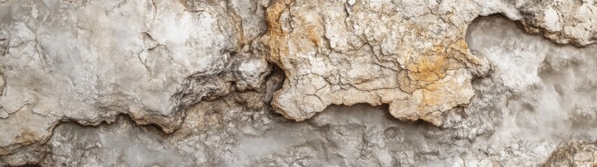 Fototapeta premium Ancient Fossilized Limestone Surface, showcasing intricate patterns and textures, revealing a glimpse into prehistoric marine life and geological history, weathered yet timeless.