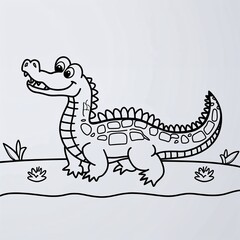 Fototapeta premium hand drawn illustration of a dragon