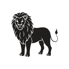 Lion silhouette vector style illustration
